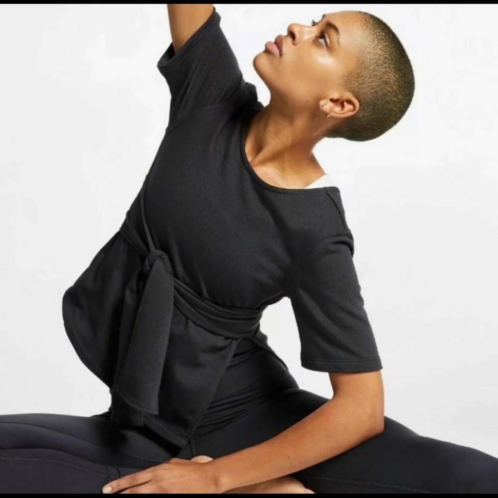 Black nike wrap shirt